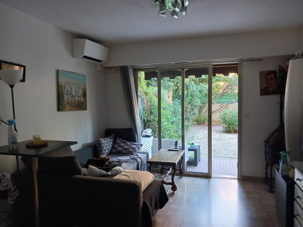 Rez-De-Jardin Grand Studio Apartamento Cros-de-Cagnes Exterior foto